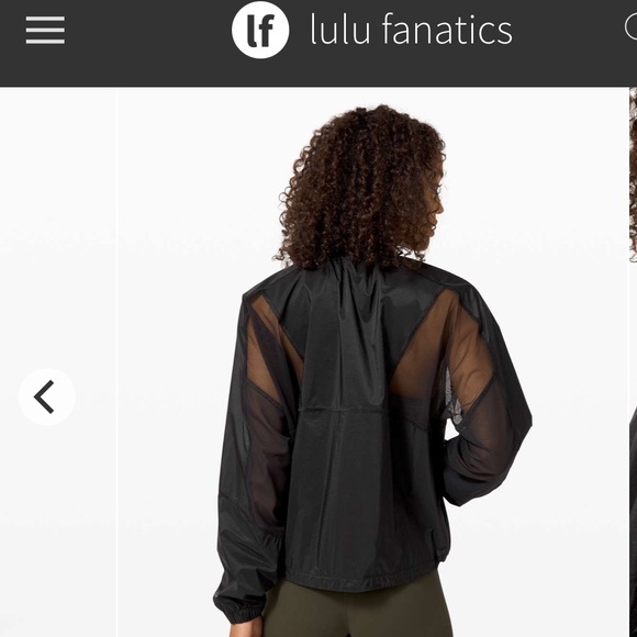 Lululemon With the Breeze Jacket Sz 8 Black 864
